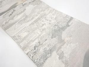 リサイクル　京風景御所の庭織り出し袋帯